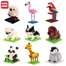 Modell Kits Wildlife Mini Tiere Figur Mosse Haustier Hund Katze Bausteine Micro Größe Ziegel Kinder Weihnachten Geschenk CE Spielzeug Für Mädchen