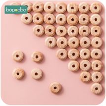 Bopoobo 20/50pc Kleine Holz Abacus Perlen Baby DIY Pflege Zubehör Klassische Sinnes Spielzeug Neue Baby Geschenk Bio baby Beißring