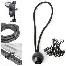 50PCS Zelt Hohe Elastische Ball Bands Kunststoff Ball Kopf Bungee Cords Trampolin Gepäck Gürtel Zelt Krawatte Outdoor Camping Liefert