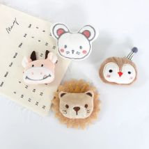 10 Teile/los Cartoon Plüsch Kalb Pinguin Lion Maus Tuch Patches Applique Handwerk Für Mädchen Bekleidungs Zubehör Und Tasche Dekoration