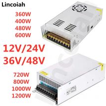 Alimentatore LED 12V 24V 36V 48V 360W 400W 480W 600W 720W 800W 1000W 1200W Alimentatore Switching Sorgente Trasformatore AC DC SMPS
