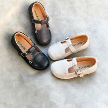 Genuine Leather Girls casual shoes Spring and Autumn Children's school Shoes Cowhide Boys leather Shoes Baby soft shoes