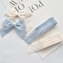 25MM Hollow Lace Polyester Webbing Ribbon  Bow Hairpin Material 1 Yard DIY Hair Accessories Head Jewelry