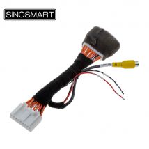 SINOSMART 18PIN Video-Eingangskabel mit 6V-Stromausgang für Mazda CX-3 CX3 2018–2020 OEM-Bildschirm |   CVBS-Adapter für Rückfahrkamera C18
