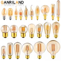E14 E27 Lampadina LED 220V Dimmerabile Vintage Lampadine a filamento LED T22 1W Retro Decorazione incandescente Lampada di illuminazione a LED Fiala