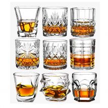 Modische Whiskygläser, Scotch Whisky, Bourbon, Cocktails, RUM, langlebige Whiskygläser