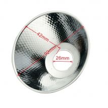 Aluminium-COB-Reflektorbecher, Durchmesser 92 mm, integrierter Lichtquellenreflektor, Hochleistungs-COB-LED-Reflektor