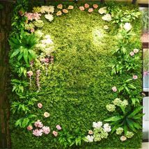 Neue Künstliche Pflanze Rasen DIY Hintergrund Wand Simulation Gras Blatt Hochzeit Dekoration Grün Großhandel Teppich Rasen Wohnkultur