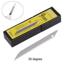 FOSHIO 50/100 stücke Vinyl Carbon Stahl Klinge 30 Grad Auto Wrap Aufkleber Papier Cutter Utility Kunst Messer Klinge auto Tönung Schneiden Werkzeug
