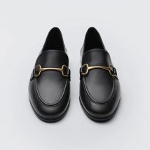 2026 Autumn Women's Shoes British Style Genuine Leather Flats Shoes Woman Loafers Horsebit Metal Buckle Shoes Chaussure Femme