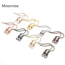 100 stücke gold silber kc vergoldet ohrring verschlüsse französisch haken diy ohrring funde ohrdraht schmuck zubehör