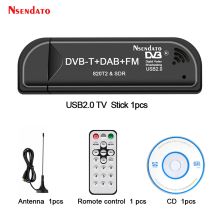 Digitaler USB2.0 RTL2832U & R820T2 DVB-T SDR USB TV-Stick-Tuner DVB-T+FM+DAB RTL SDR TV-Empfänger-Dongle mit Antenne für Windows