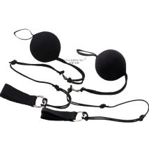 1pc / 1 Paar Einstellbare Bauchtanz Geworfen Ball Poi Kette Bälle Für Bühne Leistung Requisiten Bauchtanz Seide schleier Poi Ball Schwarz