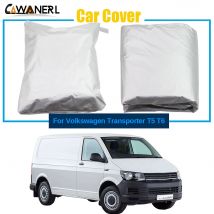 Volle Auto Abdeckung Für Volkswagen Transporter T5 T6 Outdoor Indoor Anti-Uv Sonne Schnee Regen Staub Schutz Winddicht MPV Abdeckung