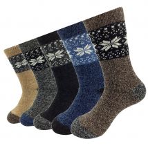 Dicke Woll socken Männer Winter warm Ahornblatt Patern Kaschmir Vintage Socken männlich Meias 5 Farben plus Größe heißer Verkauf 1 Paar