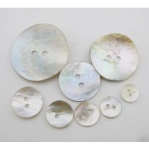 NBNNKG Hemdknöpfe aus Naturmuscheln, 30 Stück, verschiedene Größen, zum Nähen von Kleidungsstücken, zum Basteln, als Ornament, Muschelknöpfe