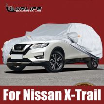 Volle Auto Abdeckungen Outdoor Sonne Anti UV Regen Schnee Staub Schutz Oxford Tuch Für Nissan