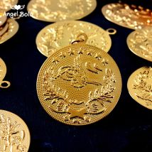 3 größe Gold Farbe Muslim Islamischen Allah Nahen Osten Türkei Oman Arabischen Halskette anhänger