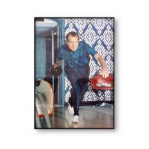 Richard Nixon Bowling Vintage Photo Poster US President Wall Art Canvas Print Home Decoration Retro Photo Print Home Decor Gift