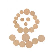 M MBAT 23Pcs/Set Oboe Cork Mat Pads Sound Hole Gasket Professional Repair Parts Woodwind Instrument Parts & Accessories