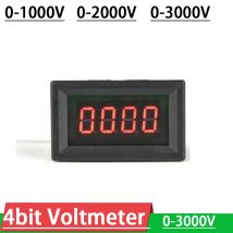 4bit LED DC 0-1000V 2000V 3000V Voltmeter high precision digital LED display high voltage VOLT meter FOR 5V 12V battery