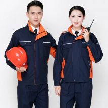 Set di abbigliamento da lavoro Uomo Donna Giacca antivegetativa + pantaloni Primavera Autunno Officina di riparazione macchine Uniformi da lavoro durevoli COverall