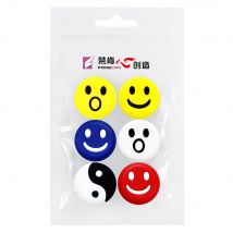 FANGCAN 6PC Smiley Face Tennis Smoker Racchetta da tennis in silicone Antivibrador