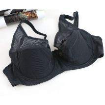 C20 Bh Schwarz Baumwolle Dessous Bralette Sexy Full-cover-Weiche Padded Push Up Bhs Für Frauen Bügel 75-105 B C D DD E Tasse Bh Top