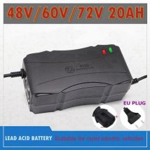 48V/60V/72V 2.8A Caricabatteria al piombo intelligente Spina UE AC 220V Per AGM VRLA Gel Accumulatore asciutto e bagnato 20AH 14AH 12AH