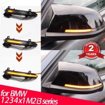 Per BMW 1 2 3 4 X1 Serie M F20 F21 F22 F30 E84 F87 i3 i3S Nero Dinamico Segnale di Girata LED Specchietto retrovisore Indicatore Lampeggiante Luce