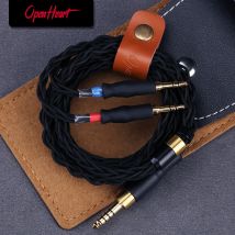 OPENHEART 8-adriges, hochreines Silberkabel für Kopfhörer, 1 bis 2 Klinken, 3,5/6,35/4,4 mm