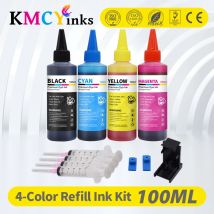 Kit di inchiostro per stampante kmcyink per HP 304 XL ricarica cartuccia d'inchiostro per HP 301 xl 300 xl 302 xl 303 xl 901 350 351 336 62 XL inchiostro colorante