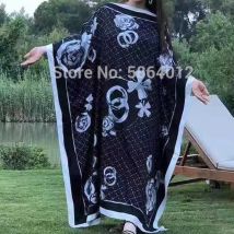 Naher Osten Kuwait Mode Frauen Abschlussball Sexy Boho Sommer Casual Stwill Blumen Abend Party Strand Langes Maxikleid Tourismusrock