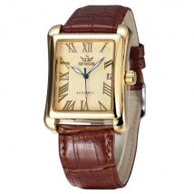 SEWOR Top Marke Luxus Männer Uhren Gold Rechteck Automatische Mechanische Uhren Für Männer Klassische Mann Uhren relogio masculino