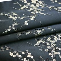 Brocado-Material 29" breit |   1 Meter |   2 Meter |   5 Meter chinesischer Pflaumen-Blumen-Brokat-Viskose-Bastelstoff