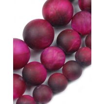 Natural Rose Red Tiger Eye Loose Spacer Stone Matte Round Beads for Jewelry Making, 4/6/8/10 / 12mm DIY Craft Bracelet Necklace