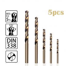 T TOVIA 1,5–5 mm HSS-Kobalt-Bohrer-Set, Mikro-Bohrer-Set für Metall, gehärteter Stahl, Mini-Bohrer-Set HSS M35, selbstzentrierend