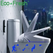 EcoFresh sedile wc intelligente coprisedile automatico flip Bidet elettrico coprisedile wc riscaldato intelligente massaggio illuminazione