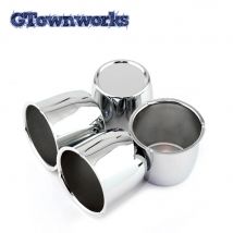 GTownworks 4pcs 67mm/2.64" 60mm/2.36" PUSH-THRU HUB CENTER CAP For Trailers Trucks SUVs RV Wheel Rims Push Thru Steel Carbon