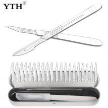YTH Klingen aus Kohlenstoffstahl, chirurgische Skalpellklingen, austauschbare Reparatur, Telefon, Papierschnitt, Multifunktionsskulptur, Schnitzmesser, Skalpell