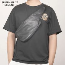 Brusttasche Männer Echt leder Luxus hand gefertigte männliche multifunktion ale Messenger-Pack aus