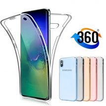 360-Ganzkörper-Hülle für Samsung Galaxy S20 S10 S9 S8 Plus Ultra A81 A41 A31 A50 A50S A51 A70 A70S A71 Weiche PC + TPU-Telefonabdeckung