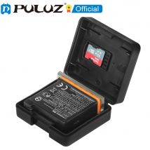 PULUZ Caja de almacenamiento de batería de plástico duro para DJI Osmo Action / Osmo Action 3 / GoPro Hero11 / HERO10 /9 Batería de AHDBT-901 negra