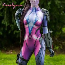 Spiel Over watch Kostüme Witwe Maker Cosplay Kostüm Frauen weibliche Mädchen Anzug Zentai Superhelden Geek Mädchen Bodysuit Erwachsene/