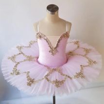 Rosa Ballett Kleid Für Mädchen Tutu Kinder Ballett Tanz Kostüme Ballerina Kleid Professionelle Weihnachten Bühne Kinder Party Kleid