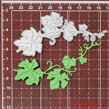 Fustelle in metallo Foglie di vite d'uva Stencil fustellato artigianale per scrapbooking Goffratura carte di carta Modello fustell fatto a mano