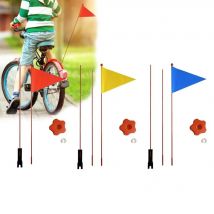 1SET 120 cm/180cm Fahrrad Flagge Für Jungen Mädchen Radfahren Balance Bike Sicherheit Wimpel Divisible Kinder Im Freien radfahren Zubehör Spielzeug