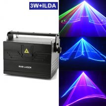 3W ILDA 3D Scan Bühne Laserlicht Hochzeit Party Professionelles Gerät Club DJ Disco Animation Starker Strahlprojektor