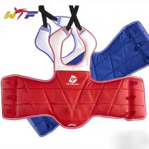 WTF Taekwondo Genehmigen Reversible Brust Protector Schutz Getriebe Karate Brust Schutz SINOBUDO Körper Protector Sparring Getriebe Erwachsene Kinder