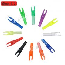 50 pz/lotto Inserto G nock ID 4.2mm Tiro Con Arco In Fibra di vetro di Carbonio Freccia Nocks Interno Per ID 4.2mm Freccia albero Per il tiro FAI DA TE